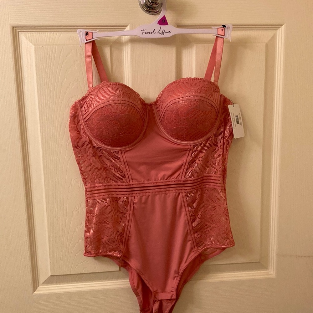Mauve sexy one piece 1x lingerie